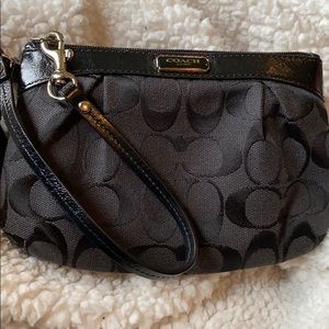 Coach Black wristlet